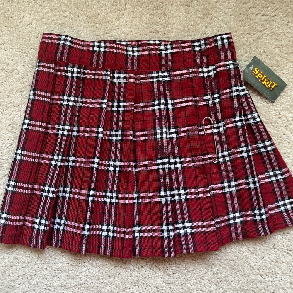 Pleated Plaid School Girl Skirt
